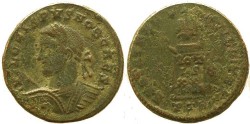 Ancient Coins - Crispus Ae follis Treveri mint