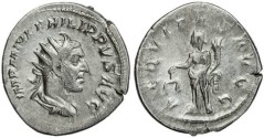 Ancient Coins - Philip I 'the Arab' silver antoninianus - AEQVITAS AVGG