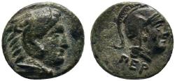 Ancient Coins - Ancient Greek coin from Pergamon, Mysia Circa 300-250 BC - Athena and Herakles