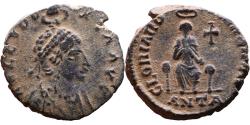 Ancient Coins - Ancient Roman coin of Aelia Eudoxia (Wife of Arcadius) minted in Antioch