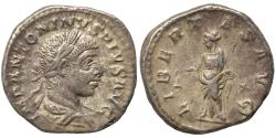 Ancient Coins - Ancient Roman silver coin of Elagabalus as Augustus minted in Rome
