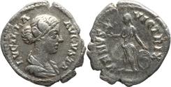Ancient Coins - Ancient Roman silver coin of Lucilla as Augusta minted in Rome