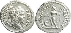 Ancient Coins - VF+++ Ancient Roman silver denarius of the Emperor Septimius Severus minted in Rome