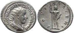 Ancient Coins - Gordian III 238-244AD silver antoninianus - IOVI STATORI