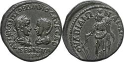 Ancient Coins - Ancient Roman Provincial coin of Gordian III and Tranquillina minted in Anchialus, Thrace