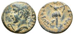Ancient Coins - Ancient Roman Provincial coin of Augustus with Artemis minted in Acmonea, Phrygia