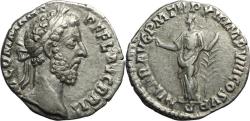 Ancient Coins - Ancient Roman coin of Commodus AR silver denarius -  Hilaritas