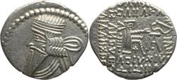 Ancient Coins - Ancient Kings of Parthia silver drachm of Vologases III 105-147 AD minted in Ecbatana