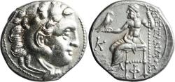 Ancient Coins - Ancient Greek silver coin of Alexander III The Great drachm - Kolophon Mint 310-305 BC