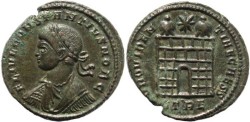 Ancient Coins - Constantius II as Caesar - PROVIDENTIAE CAESS - Treveri