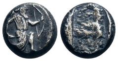 Ancient Coins - Ancient Persian silver coin - Time of Xerxes II to Artaxerxes II  (420-375 BC) - Achaemenid Empire minted in Sardeis