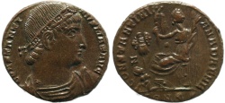 Ancient Coins - Roman coin of Constantine I - CONSTANTINIANA DAFNE - Constantinople 
