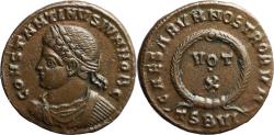 Ancient Coins - Ancient Roman coin of Constantine II as Caesar minted in Thessalonica in 320 AD - CAESARVM NOSTRORVM