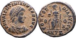 Ancient Coins - Ancient Roman coin of Valentinian II as Augustus minted in Antioch