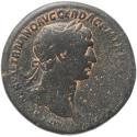 Ancient Coins - Roman coin of Trajan - Sestertius - SPQR OPTIMO PRINCIPI S-C