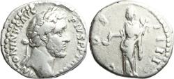 Ancient Coins - Ancient Roman silver coin of the Emperor Antoninus Pius minted in Rome