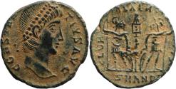 Ancient Coins - Ancient Roman coin of Constantius II as Augustus minted in Antioch - GLORIA EXERCITVS