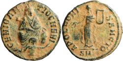 Ancient Coins - Ancient Roman coin of Maximinus II Daia - Tyche and River God Orontes and Apollo