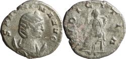 Ancient Coins - Ancient Roman silvered coin of Salonina as Augusta - PVDICITIA