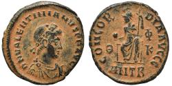 Ancient Coins - Ancient Roman coin of Valentinian II as Augustus minted in Antioch