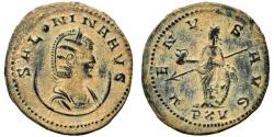 Ancient Coins - Ancient Roman coin of Salonina minted in Rome. Large flan for the type with a desert patina