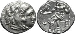 Ancient Coins - Ancient Greek silver coin of Alexander III The Great Minted in Sardes 323-319 BC