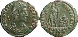 Ancient Coins - Ancient Roman coin of the Emperor Constans - FEL TEMP REPARATIO - Emperor on Galley