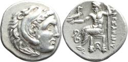 Ancient Coins - Superb Ancient Macedonian silver drachm of Alexander III The Great 336-323 BC