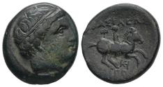 Ancient Coins - Ancient Greek bronze coin of Philip III of Macedon circa 323-319 BC