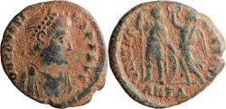 Ancient Coins - Ancient Roman coin of the Emperor Honorius minted in Antioch