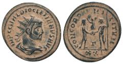 Ancient Coins - Roman coin of Diocletian - CONCORDIA MILITVM