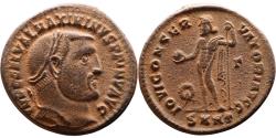 Ancient Coins - Ancient Roman coin of Maximinus II minted in Heraclea - Jupiter