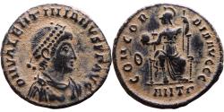Ancient Coins - VF+ Roman coin of the Emperor Valentinian II 375-392AD - CONCORDIA AVGGG - Antioch