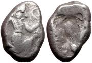 Ancient Coins - Ancient Persian silver coin - Time of Artaxerxes II to Artaxerxes III Circa 375-340 BC minted in Sardes, Lydia