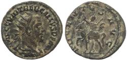 Ancient Coins - Roman coin of Trebonianus Gallus antoninianus - ADVENTVS AVG