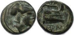 Ancient Coins - Ancient Macedonian coin of Demetrios Poliorketes, 306-283 BC
