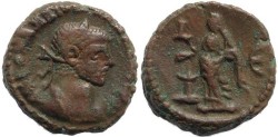 Ancient Coins - Roman Egypt - Diocletian and Eusebeia - Year 5