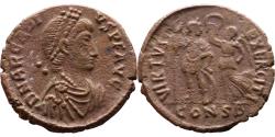 Ancient Coins - Ancient Roman coin of Arcadius minted in Constantinople - VIRTVS EXERCITI