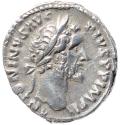 Ancient Coins - Roman coin of Antoninus Pius AR silver denarius - TR POT XX COS IIII
