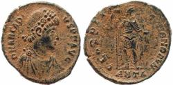 Ancient Coins - Roman coin of Arcadius Ae2 - GLORIA ROMANORVM - Antioch Mint