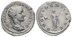 Ancient Coins - EF/aEF Ancient Roman silver coin of the Emperor Gordian III minted in Rome