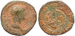 Ancient Coins - Roman coin of Trajan Ae As