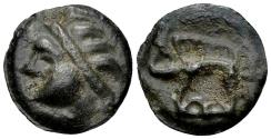 Ancient Coins - Ancient Celtic coin - Gaul - Remi AE Cast potin unit, 1st century BC