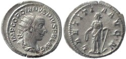 Ancient Coins - Gordian III 238-244AD silver antoninianus - LAETITIA AVG N - 5.27 grams