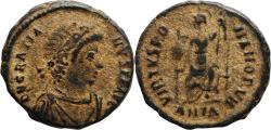 Ancient Coins - Ancient Roman coin of the Emperor Gratian as Augustus - VIRTVS ROMANORVM