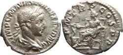 Ancient Coins - VF+ Ancient Roman silver denarius of the Emperor Severus Alexander