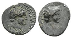 Ancient Coins - Ancient Roman Provincial coin of the Emperor Titus with Perseus minted in Iconium, Lykaonia