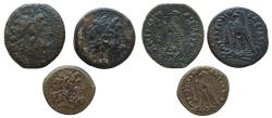 Ancient Coins - 3 Ancient Egyptian coins from the time of the Ptolemaic Kingdom