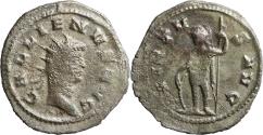 Ancient Coins - Ancient Roman silvered coin of the Emperor Gallienus as Augustus - VIRTVS AVG