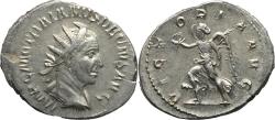 Ancient Coins - Roman silver coin of Trajan Decius - VICTORIA AVG